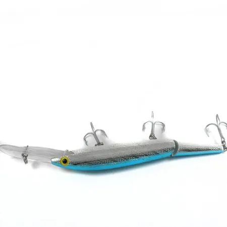Rebel Spoonbill Minnow Jointed Plug, Zilver/Blauw, 21g, Gedeeld, #0397