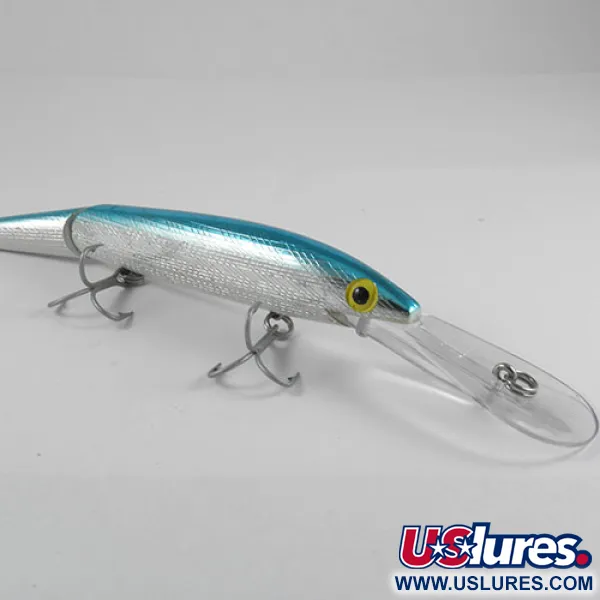 Rebel Spoonbill Minnow Jointed Plug, Zilver/Blauw, 21g, Gedeeld, #0397