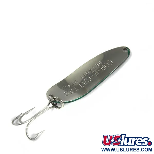 Dardevle Cop-E-Cat 7300 Lepel, Nikkel / Groen, 10g, Vintage, #0424