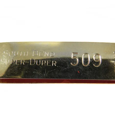 South Bend Super-Duper 509 Lepel, Goud / Rood, 11g, Verguld, #0507
