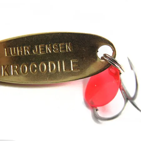 Luhr Jensen Krocodile Lepel, Oranje/Messing/Hologram, 9g, #0508