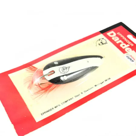 Eppinger Weedless Dardevlet Lepel, Zwart/Wit, 21g, wierloos, #0542