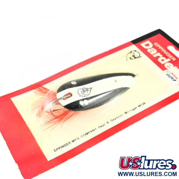 Eppinger Weedless Dardevlet Lepel, Zwart/Wit, 21g, wierloos, #0542