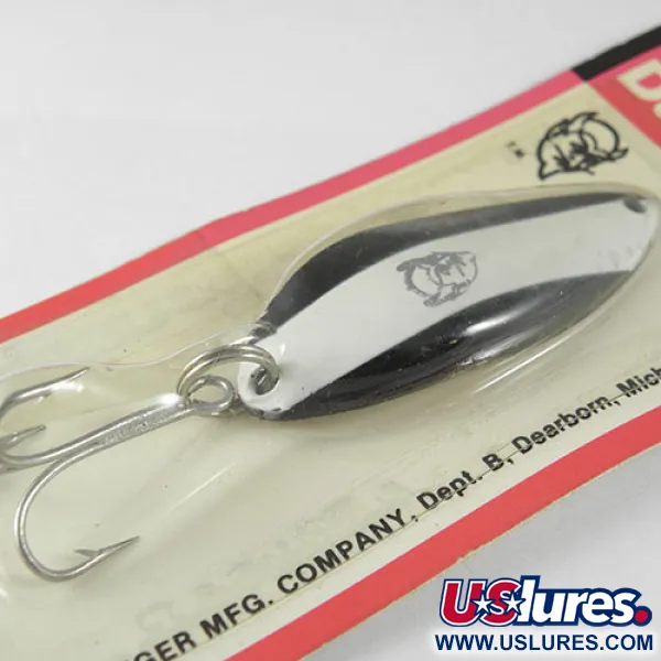 Dardevle Devle Dog Lepel, Black / White, 14g, Vintage, #0520