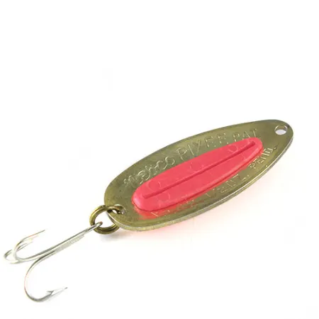 Nebco Pixee Lepel, Messing/Rood, 14g, Gehamerd, #0525