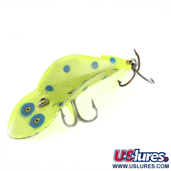 Buck Perry Spoonplug Kunstaas, Geel / Blauw, 21g, Dieptecontrole, #0580