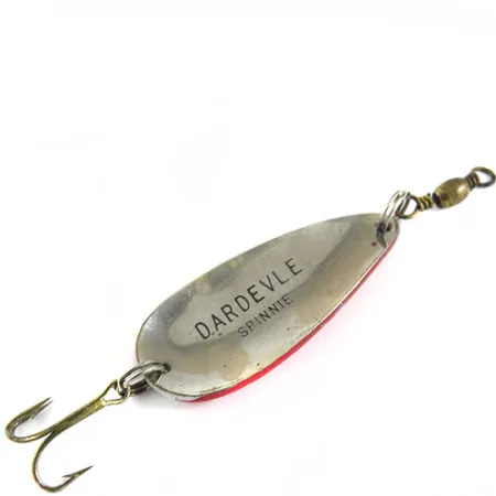 Dardevle Spinnie Lepel, Rood / Wit, 6g, Vintage, #0644
