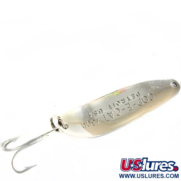 Dardevle Cop-E-Cat 7300 Lepel, Nikkel/Groen, 10g, Detroit-stempel, #0653