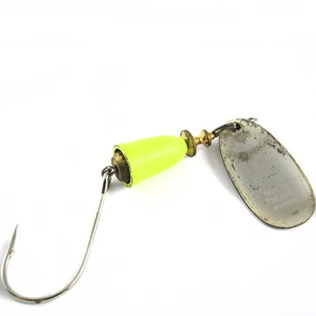 Blue Fox Super Vibrax 3 Spinner, Zilver/Fluo Groen, 8.4g, Enkele Haak, #0660