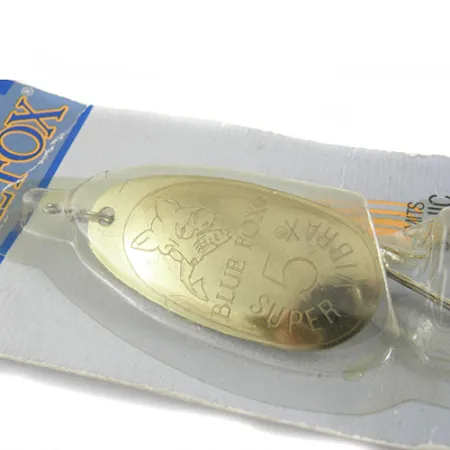 Blue Fox Super Vibrax 5 Spinner, Goud, 14g, Anti-kink design, #0663