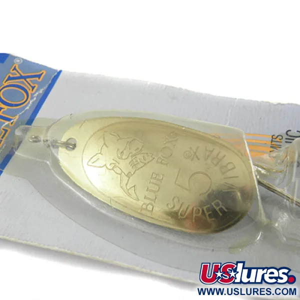 Blue Fox Super Vibrax 5 Spinner, Goud, 14g, Anti-kink design, #0663