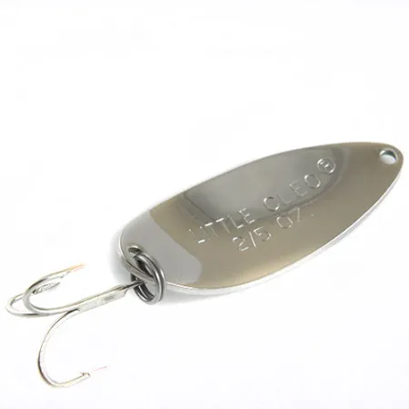Acme Little Cleo Lepel, Nikkel / Groen, 11g, Originele dreg, #0672