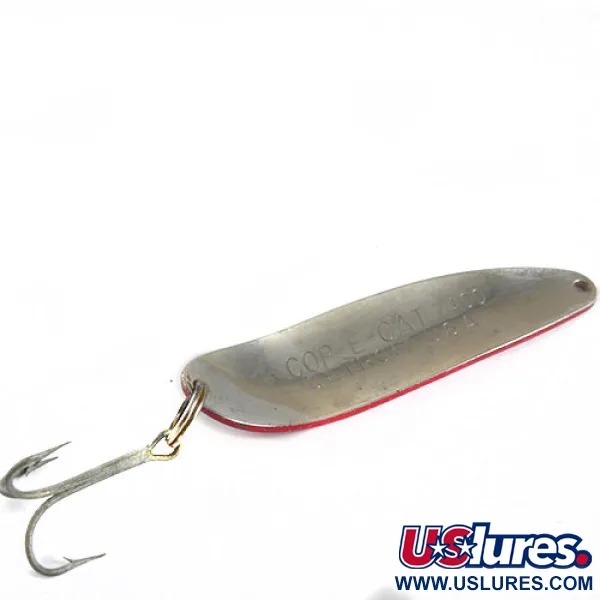 Eppinger Dardevle Cop-E-Cat 7400 Lepel, Rood / Wit, 14g, Nikkel, #0703