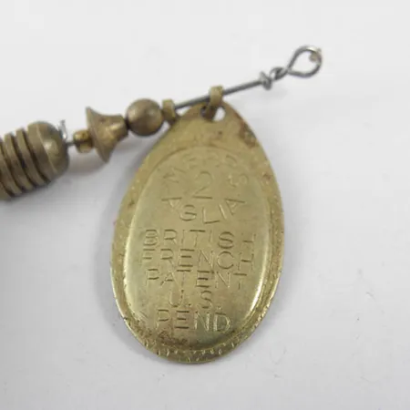 Mepps Aglia 2 Dressed Spinner, Messing, 4,7g, Veren dreg, #0714