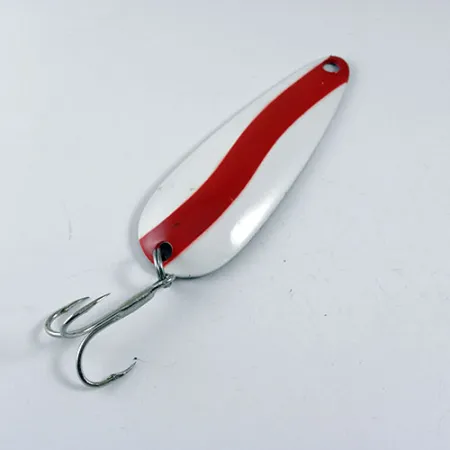 Len Thompson #2 Lepel, Rood / Wit, 28g, Gestanst messing, #0739