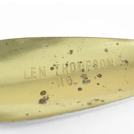 Len Thompson #2 Lepel, Rood / Wit, 28g, Gestanst messing, #0739