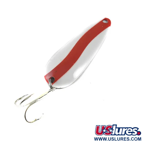 Len Thompson #2 Lepel, Rood / Wit, 28g, Gestanst messing, #0739
