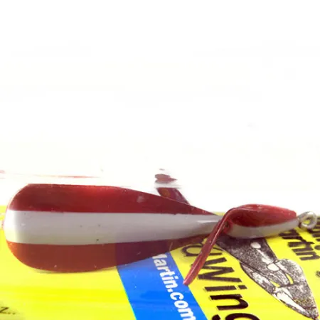 Weedless Panther Martin Weed Wing Lepel, Rood/Wit, 17g, Wiervrij, #0742