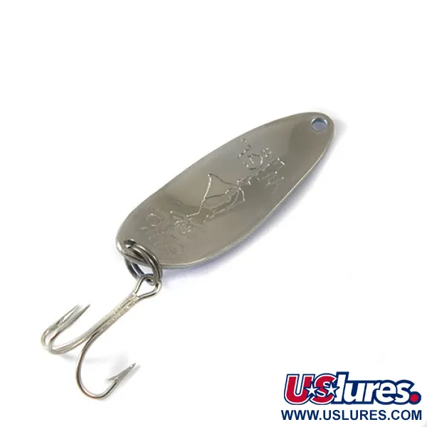 Little Cleo (Hula Girl) Lepel, White / Blue, 10g, Vintage Seneca, #0784