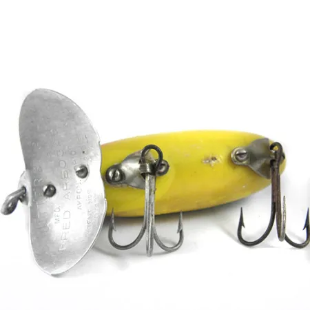 Fred Arbogast Jitterbug Oppervlaktekunstaas, Baars, 10g, Vintage, #0799