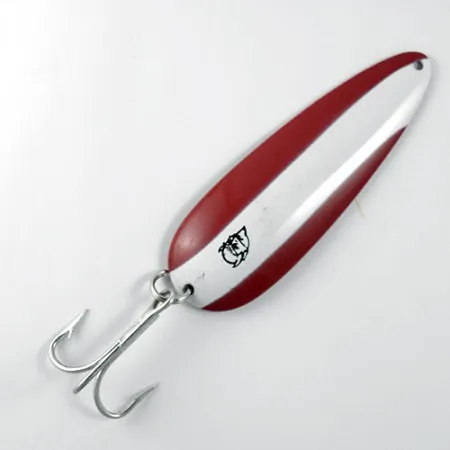 Eppinger Dardevle Lepel, Rood / Wit, 28g, Koperen Achterzijde, #0809