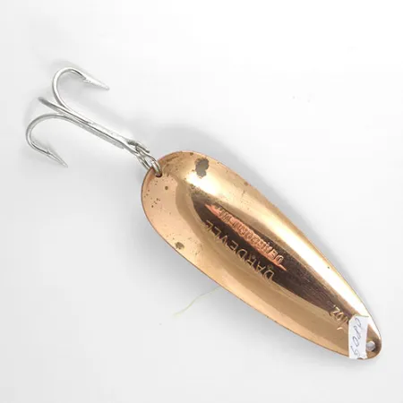 Eppinger Dardevle Lepel, Rood / Wit, 28g, Koperen Achterzijde, #0809