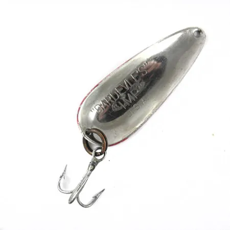 Eppinger Dardevle Imp Lepel, Rood/Wit/Nikkel, 11g, Waggelend, #0818