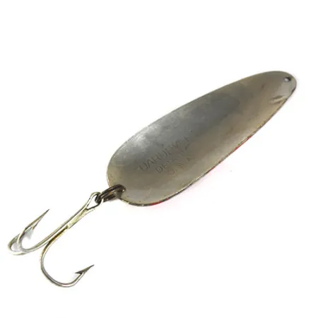 Eppinger Dardevle Lepel, Rood / Wit / Nikkel, 28g, Vintage, #0828