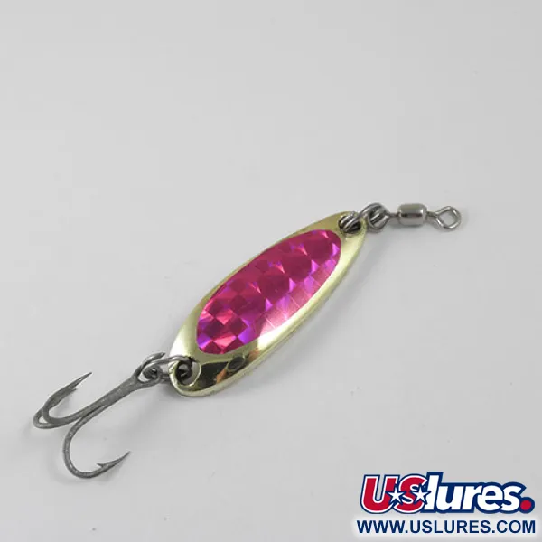 Luhr Jensen Krocodile Lepel, Goud / Paars, 9g, Holografisch, #0873