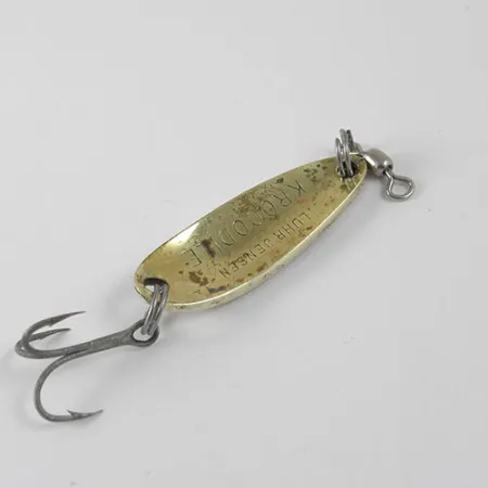 Luhr Jensen Krocodile Lepel, Goud / Paars, 9g, Holografisch, #0873