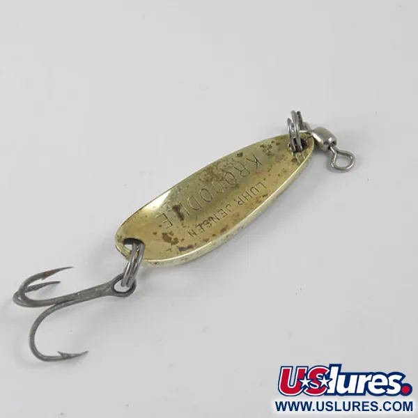 Luhr Jensen Krocodile Lepel, Goud / Paars, 9g, Holografisch, #0873