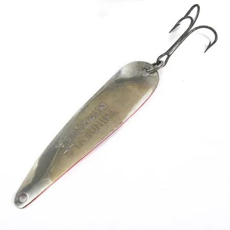 Dardevle ThinDevle Lepel, Rood / Wit / Nikkel, 11g, Slank, #0876