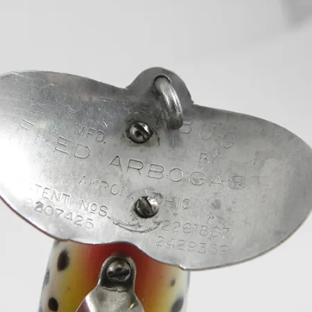 Fred Arbogast Jitterbug Oppervlakterevis, Tiger, 10g, Vintage, #0880