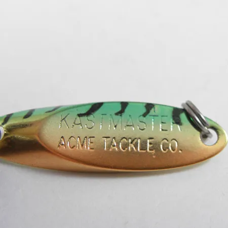 Acme Kastmaster Lepel, Fire Tiger, 3,5g, Gepolijst Messing, #0882