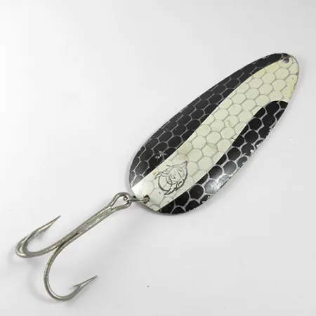 Dardevle Huskie Junior Lepel, Zwart/Wit/Nikkel, 58g, #0919