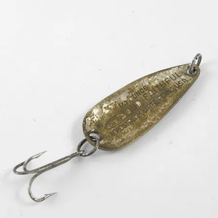 Woodstream Old Faithful Lepel, Messing, 7g, Vintage, #0953