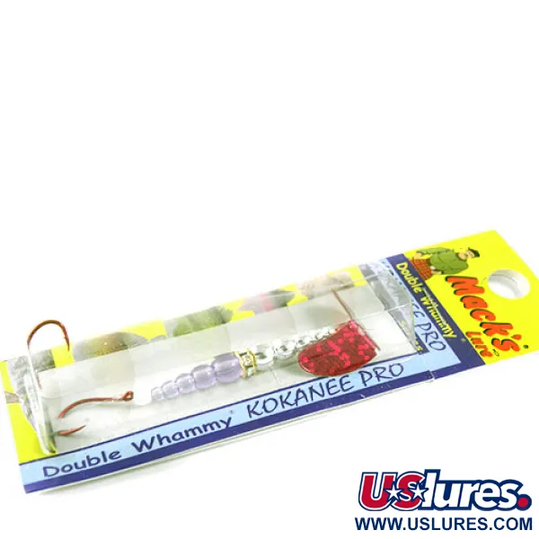 Mack's Lure Double Whammy Sleeptuigje, Rood/Nikkel/Paars, 2g, #0959