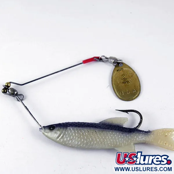 Mepps 2 Original french spinner Spinnerbait, Blauw/Wit, 15g, #0985