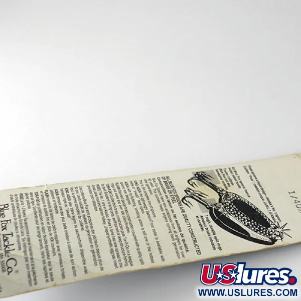 Blue Fox Pixee Lepel, Nikkel / Oranje, 7g, Kuitzak-inzet, #1009