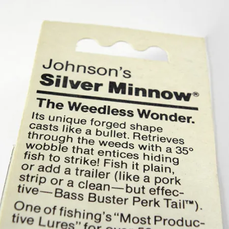 Weedless Johnson Silver Minnow Lepel, Goud, 5g, Wierbeschermer, #1017