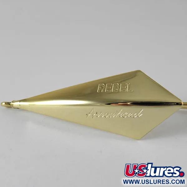Rebel Weedless ArrowHead Wiervrije Lepel, Goud, 14g, verguld, #1023