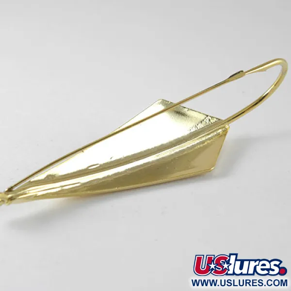 Rebel Weedless ArrowHead Wiervrije Lepel, Goud, 14g, verguld, #1023