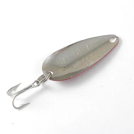 Dardevle Midget Trout Lepel, Rood / Wit / Nikkel, 2,5g, #1027