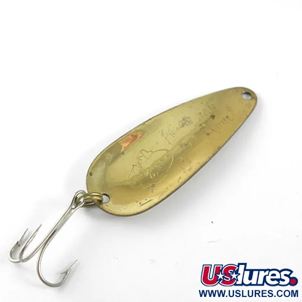Nebco Flash Bait 255 Lepel, Gehamerd Messing, 11g, Vintage, #1037