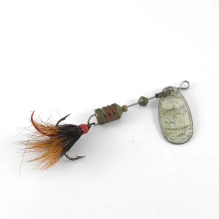 Mepps Comet 1 Dressed Spinner, Nikkel/Wit/Rood, 3,5g, Veer, #1081