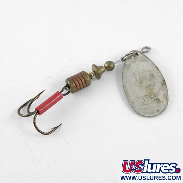 Mepps Aglia 2 Spinner, Nikkel / Wit / Rood, 4.5g, Gestreept, #1082