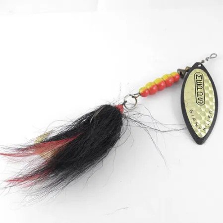 Mepps Giant Killer Spinner, Zwart/Hologram, 30g, Wilgenblad, #1088