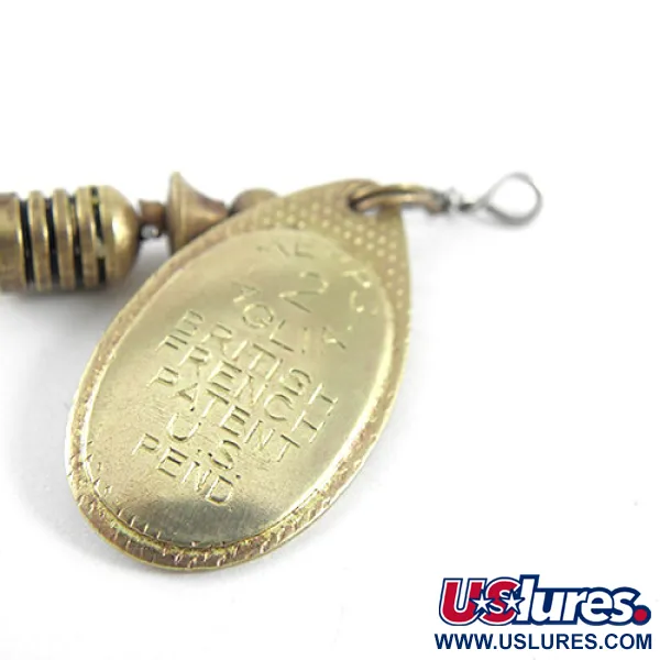 Mepps Aglia 2 Spinner, Messing, 4.5g, Origineel Ontwerp, #1098