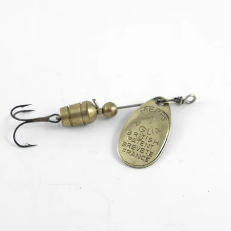 Mepps Aglia 1 Spinner, Messing, 3,5g, Frans Patent, #1102