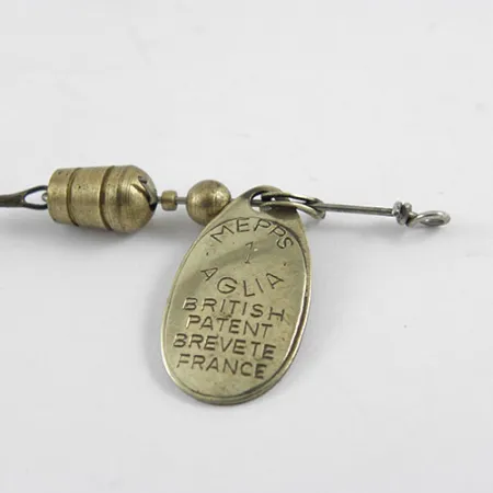 Mepps Aglia 1 Spinner, Messing, 3,5g, Frans Patent, #1102
